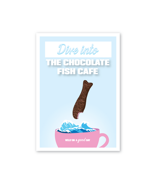 Chocolate Fish Cafe Poster